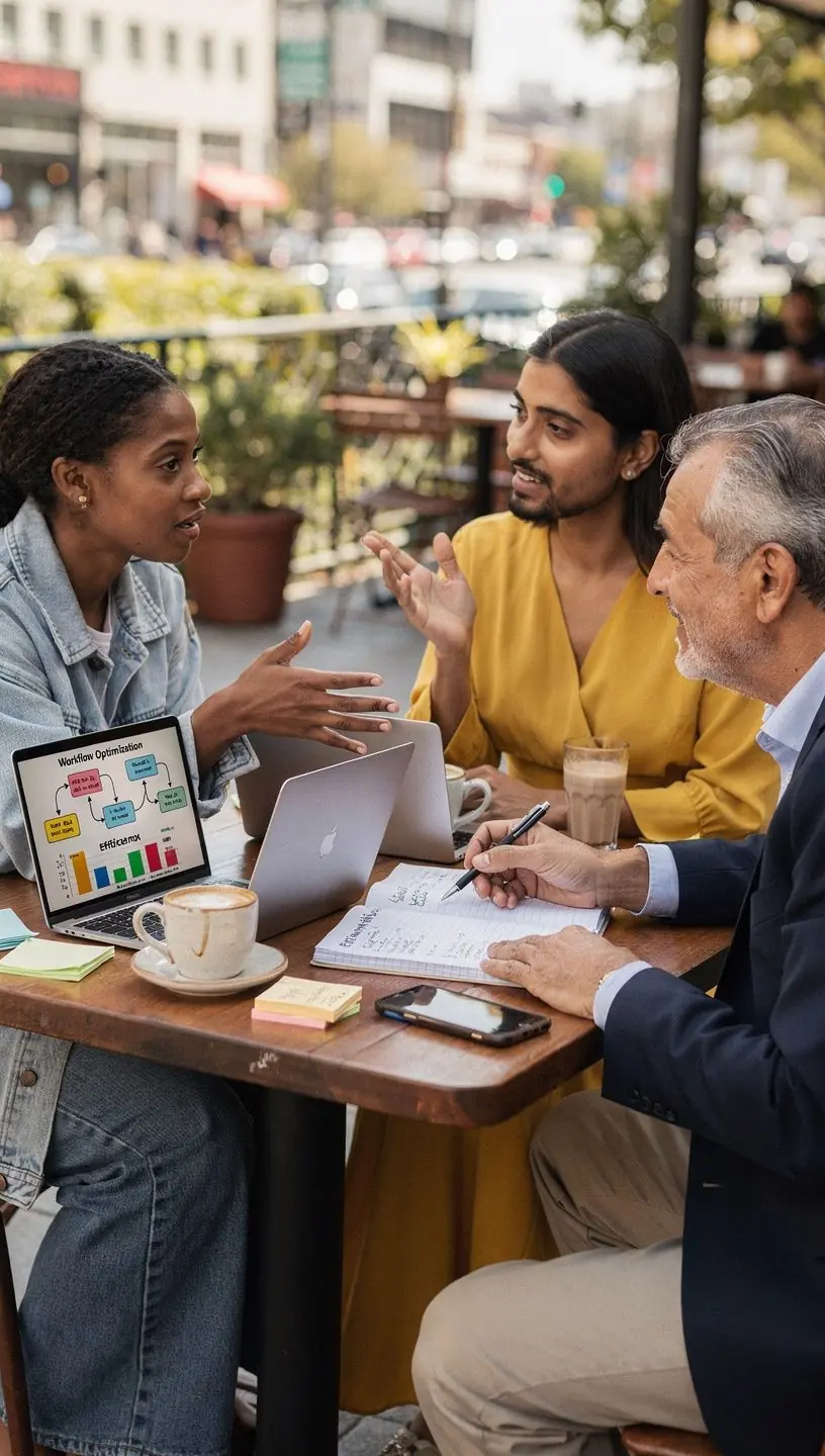 Person using a tablet to track project milestones and deadlines in a task management application.