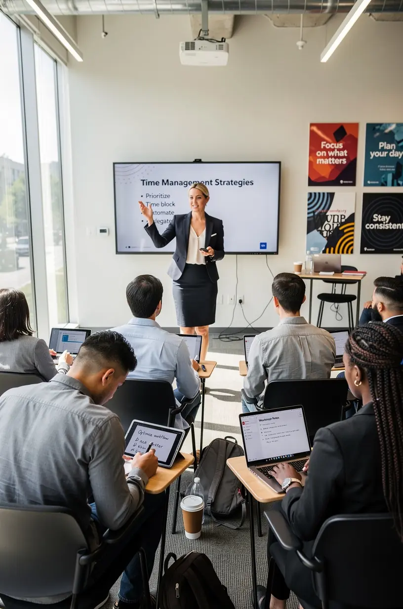 Screenshot of a digital calendar with synchronized appointments and reminders for effective time use.