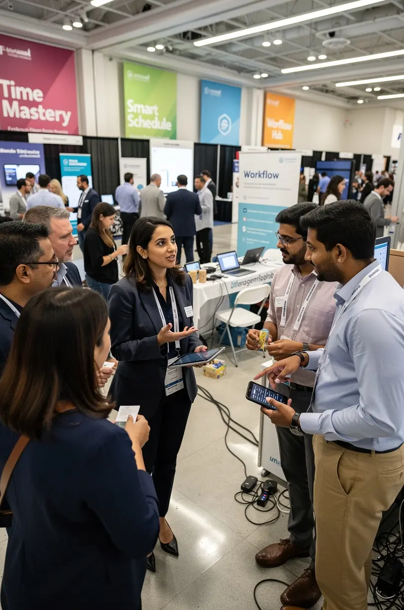 Graphic showing a flowchart of a streamlined task management system for improved productivity.